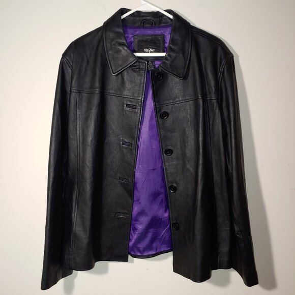 Mossimo Supply Co. Leather Jacket Size XL Black - Picture 2 of 6